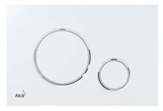 Кнопка управления AlcaPlast белый-хром M770